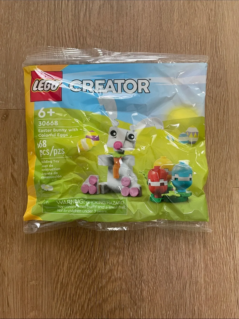 LEGO Creator White Bunny with Pink, Red, Blue & Yellow Eggs